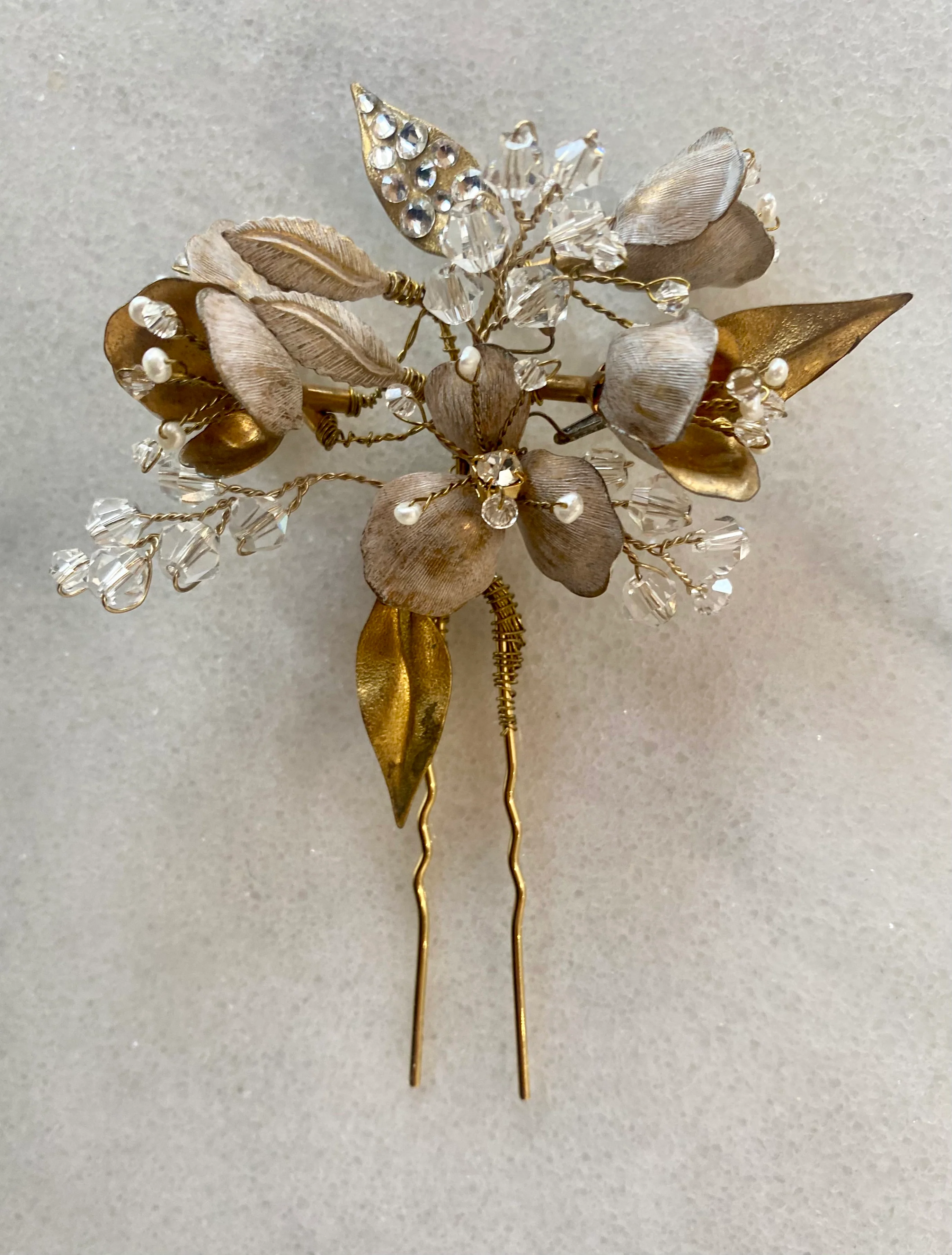 Floral Jewel Hair Pins  | Twigs and Honey - Image 3