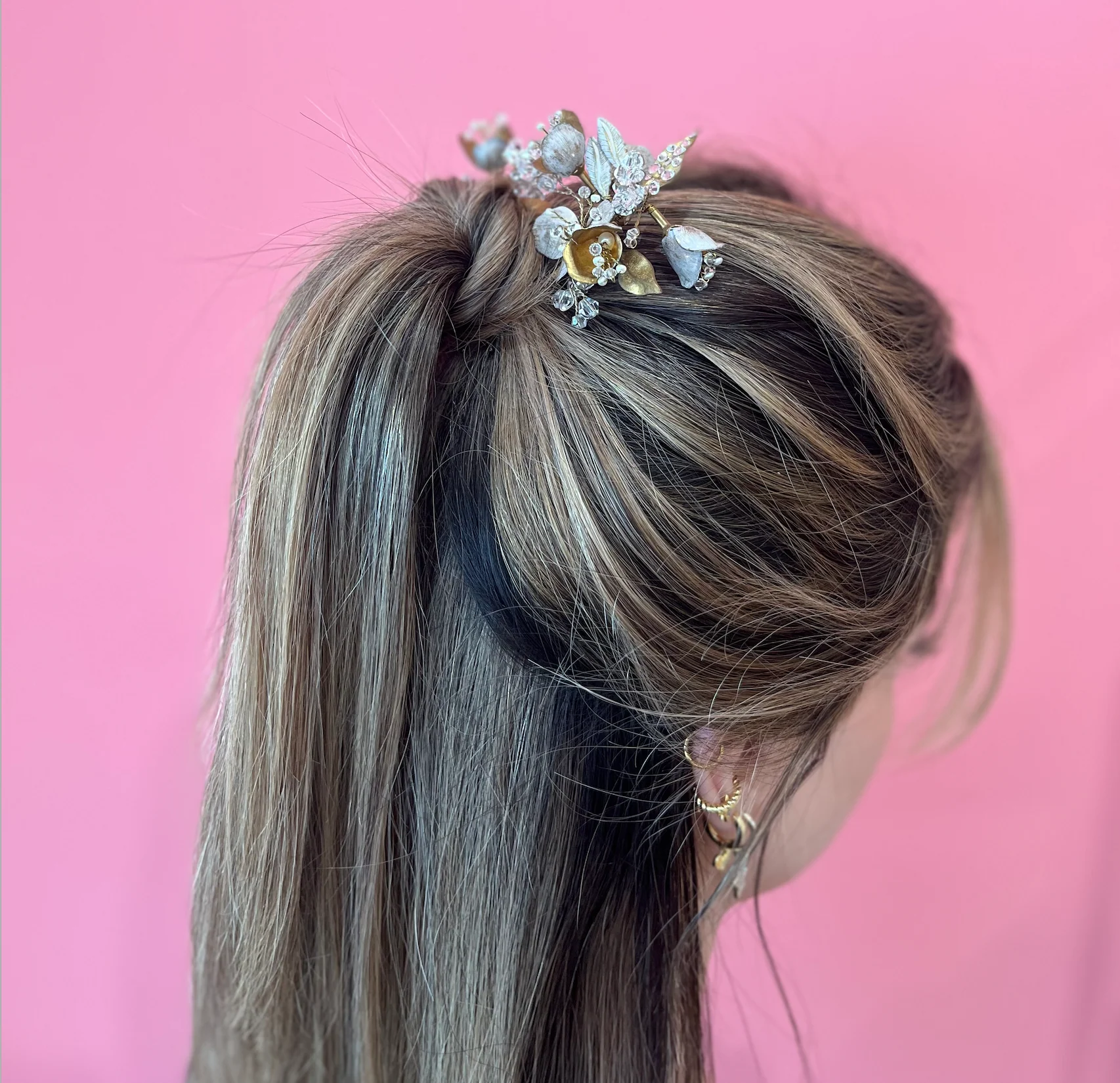 Floral Jewel Hair Pins  | Twigs and Honey - Image 4